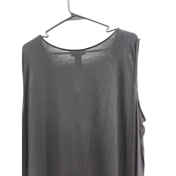 AnyWear by Catherines Womens Tank Top Sz 2X Black Chain Neck Minimalist Capsule - Picture 7 of 8